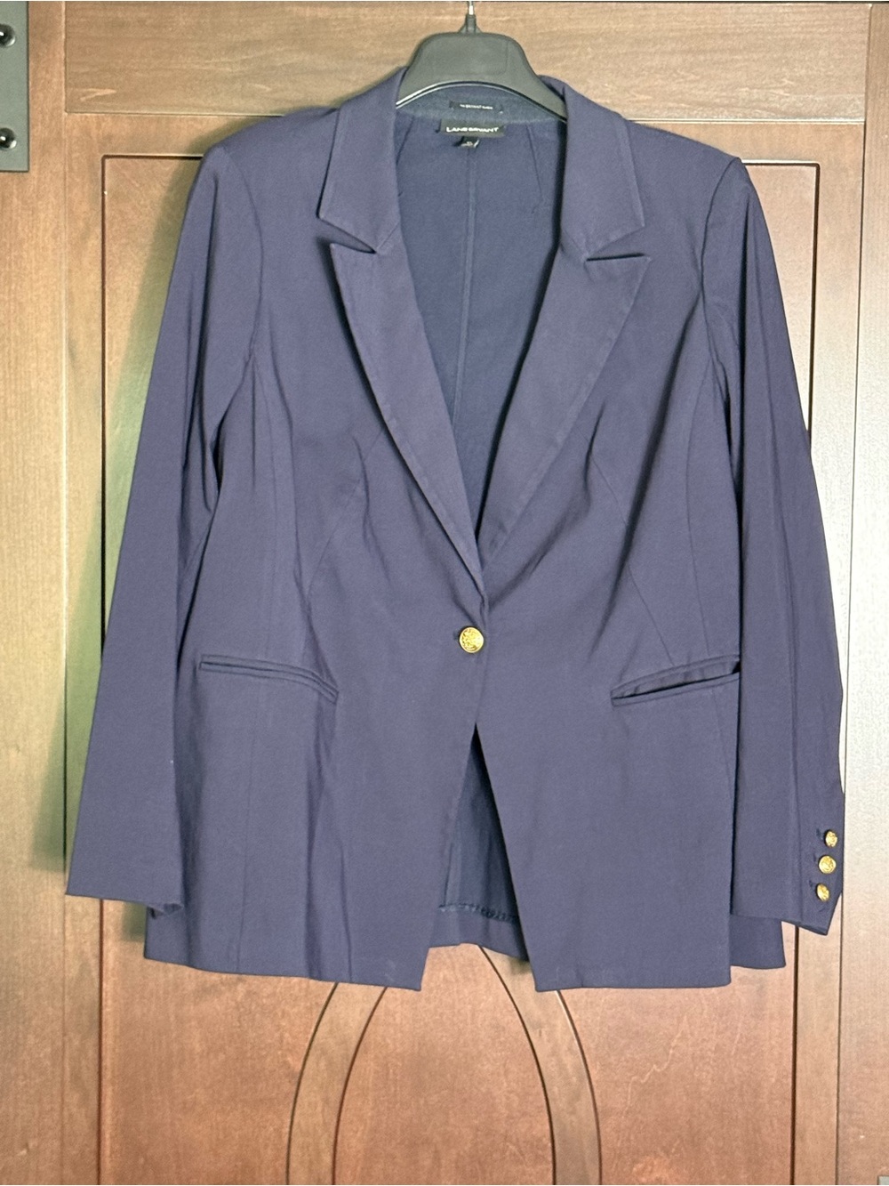 Lane Bryant Navy Single-Button Blazer - Tailored Suit Jacket.  Plus Size